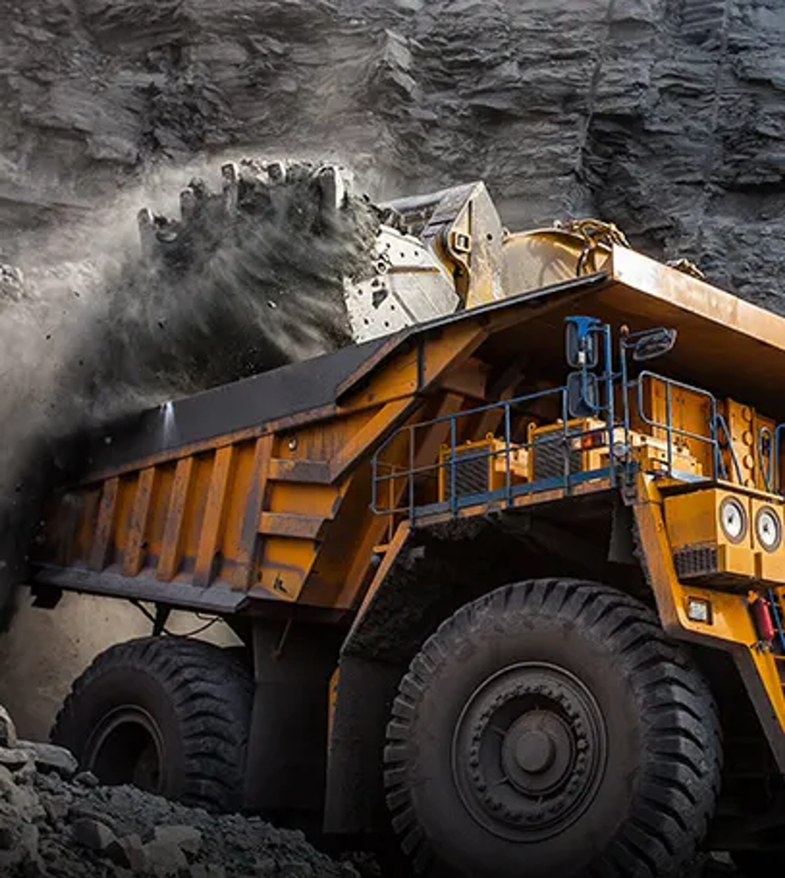Heavy duty air compressor equipment at a mining operation