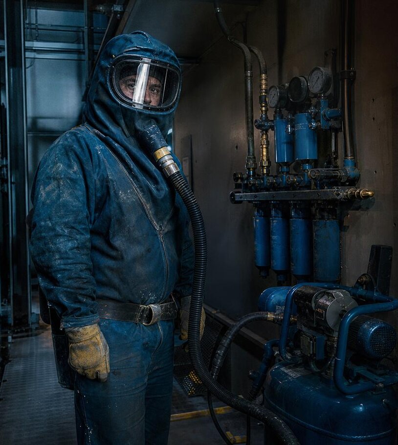 Compressed air system equipment supplying Grade D breathing air packages