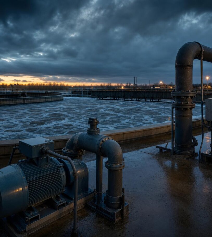 Industrial blowers of the type used for wastewater aeration service