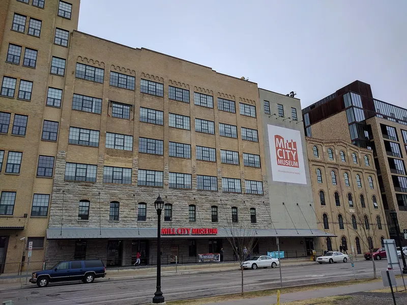 Historic flour mill buildings at the Mill City Museum in Minneapolis