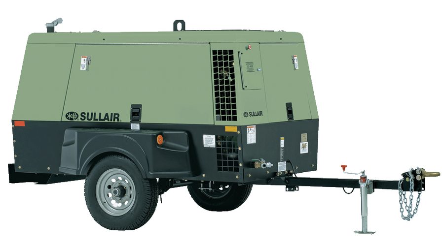 Sullair 375 Series portable diesel rotary screw air compressor